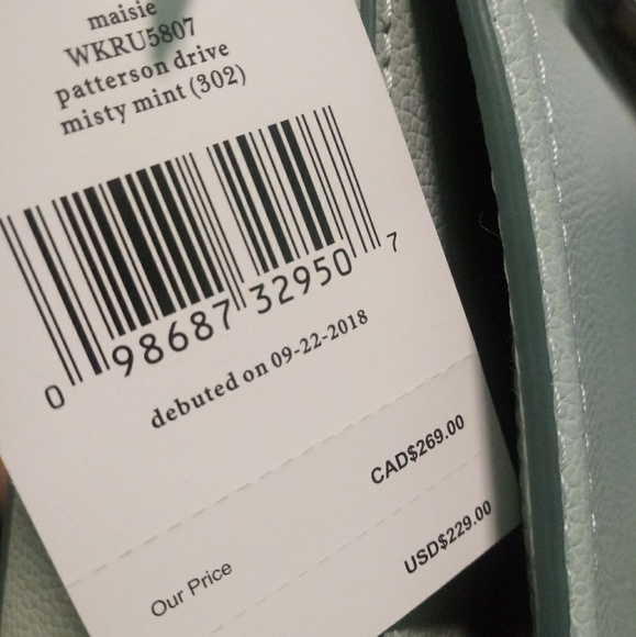 Kate Spade Maisie Patterson Drive in Misty Mint - Picture 6 of 8